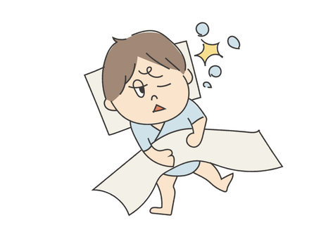 浅い眠りと深い眠りの違いを示した睡眠サイクルのイメージ