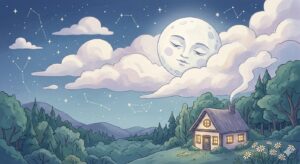 睡眠の悩みで眠れない夜をやさしく包む月明かりの風景