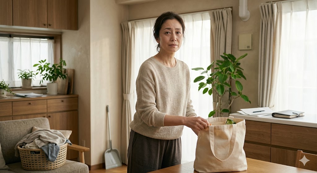 回復途中で無理をして動こうとしている女性のイメージ